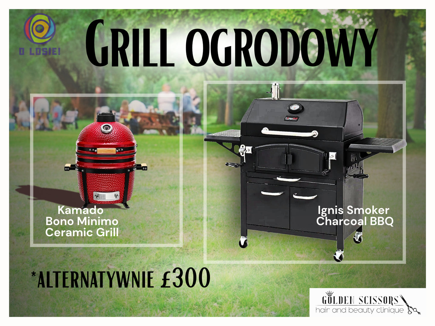 Wygraj £300 w gotówce lub idealny grill