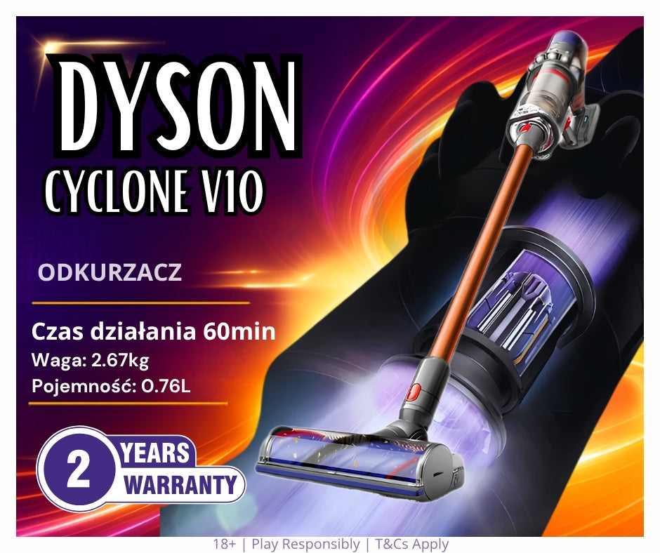 Win a Dyson Cyclone V10 Total Clean – Cordless Cleaning!
