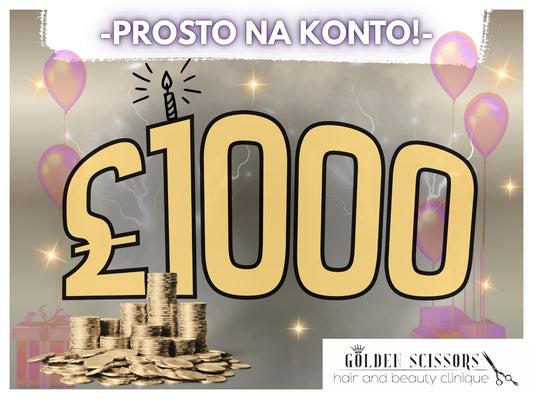 £1000 w gotówce- całkowicie wolnych od podatku!