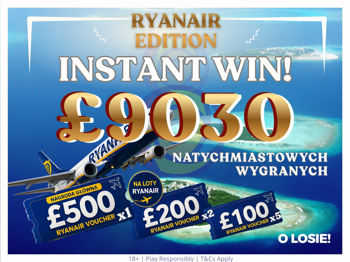 Instant 3.1 Ryanair– Poleć nawet za £500!