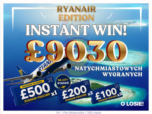 Instant 3.1 Ryanair– Poleć nawet za £500!